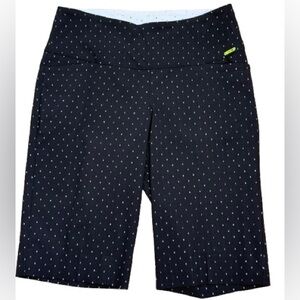 Swing Control Pull-On Bermuda Golf Shorts Double Dots Jacquard M2018SW size 10